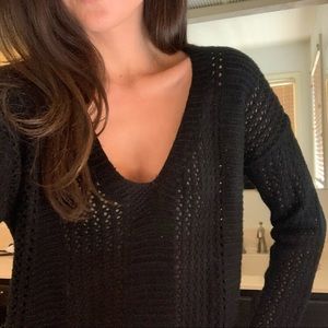 Boutique Knit V Neck Sweater